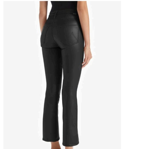 MOTHER Black Leather Jeans - Picture 7 of 14